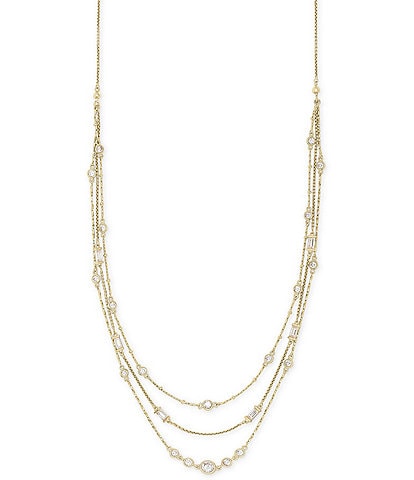 Kendra Scott Rina Multi Strand Necklace In Lustre Glass