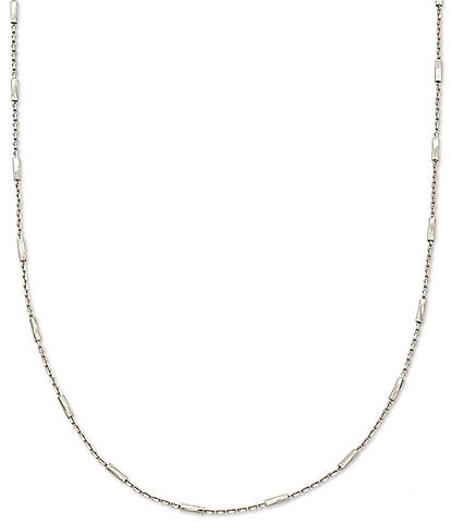 Kendra Scott Roll Bar Sterling Silver Chain Necklace