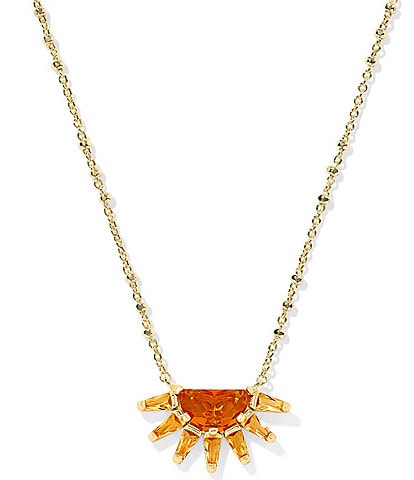Kendra Scott Samantha Sun Short Pendant Necklace