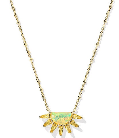 Kendra Scott Samantha Sun Short Pendant Necklace