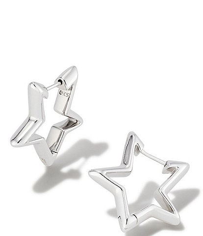 Accessorize London Women's Silver Twisted Silver Hoop Earrings