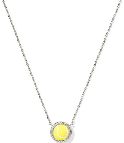 Kendra Scott Tennis Ball Novelty Short Pendant Necklace