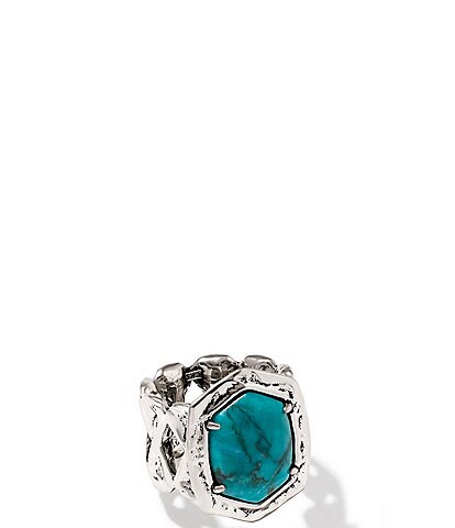 Kendra Scott Tiger Striped Daphne Vintage Cocktail Ring
