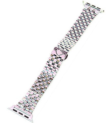 Kendra Scott Women's Alex 5 Link Light Iridescent Stainless Steel Bracelet Apple Watch Band
