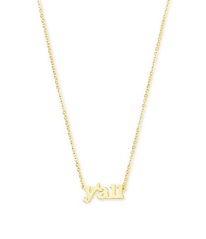 Kendra Scott Y'all 18K Short Pendant Necklace