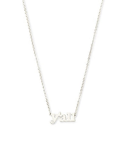 Kendra Scott Y'all Short Pendant Necklace