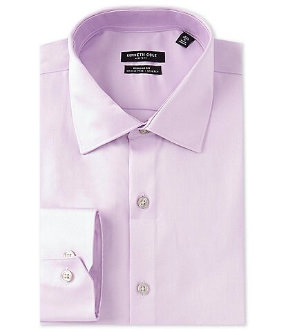 Kenneth Cole New York Regular-Fit Wrinkle Free Stretch Spread-Collar Solid Dress Shirt