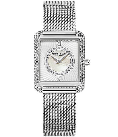 Kenneth Cole New York Women's Analog Stainless Steel Mesh Strap Watch