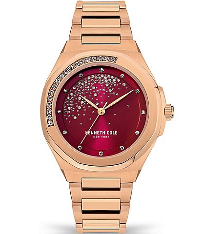 Kenneth Cole New York Women's Classic Rose Gold Bracelet Watch