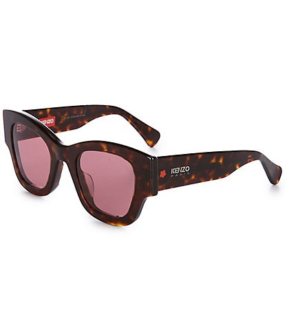 Kenzo Unisex Boke 2.0 49mm Havana Square Sunglasses