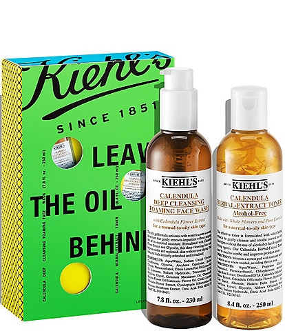 Kiehl's Since 1851 Leave the Oil Behind Calendula Cleansing Duo Gift Set