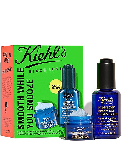 Kiehl's Since 1851 Smooth While You Snooze Midnight Recovery 2-Piece Gift Set