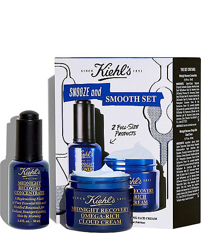 Kiehl's Since 1851 Snooze and Smooth Midnight Recovery Skincare Duo