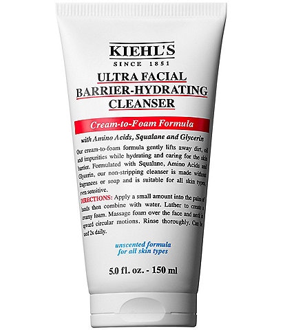 Kiehl's Since 1851 Ultra Facial-Barrier Hydrating Cream to Foam Cleanser