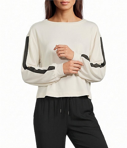 Kinesis Boat Neck Long Sleeve Double Knit Pullover