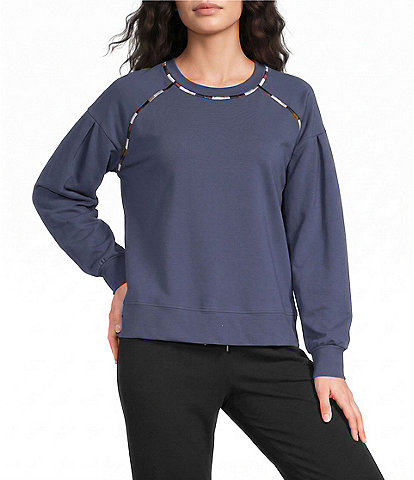 Kinesis Embroidered Crew Neck Long Sleeve Raglan Sweatshirt