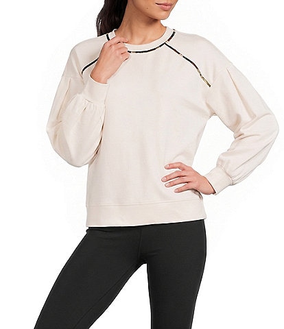Kinesis Embroidered Crew Neck Long Sleeve Raglan Sweatshirt