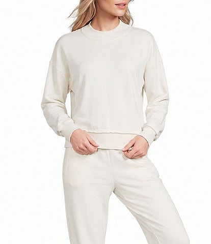 Kinesis Fleece Mock Neck Long Sleeve Pullover
