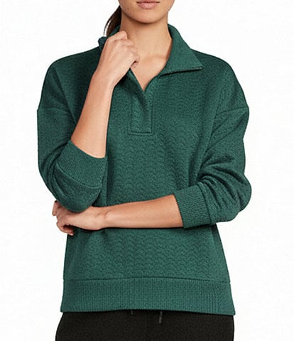 Kinesis Coordinating Half Zip Long Sleeve Quilted Pullover