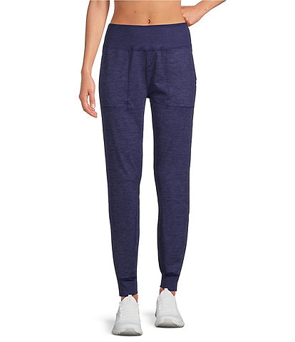 Kinesis High Rise Slim Sueded Jersey Moisture Wicking Pull-On Joggers