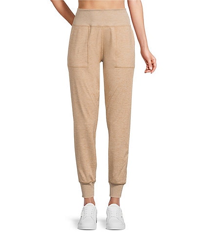 Kinesis High Rise Slim Sueded Jersey Moisture Wicking Pull-On Joggers