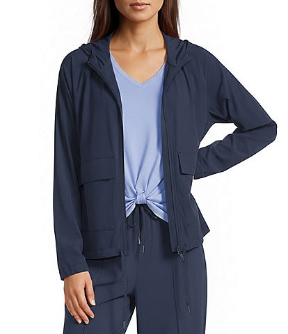 Kinesis Long Sleeve Zipper Front Patch Pocket Coordinating Jacket