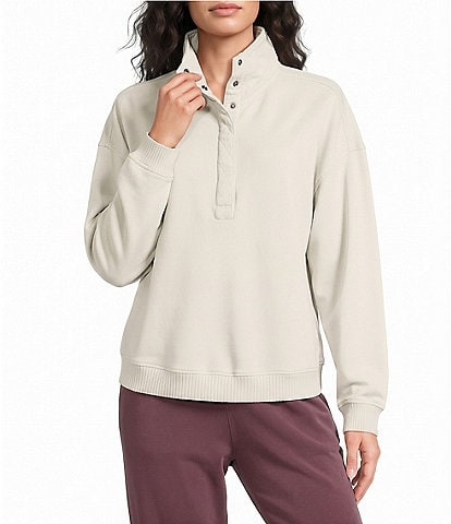 Kinesis Oversized Henley Long Sleeve Coordinating Pullover