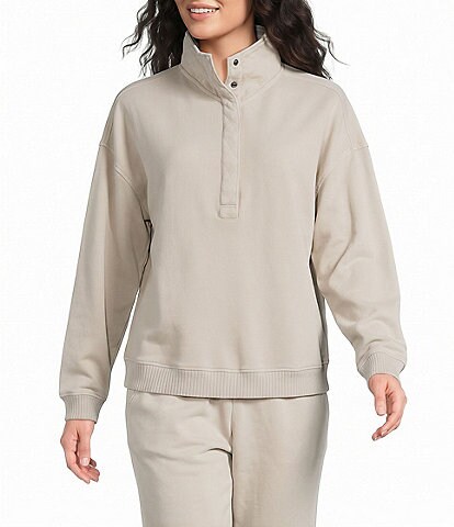 Kinesis Oversized Henley Long Sleeve Coordinating Pullover