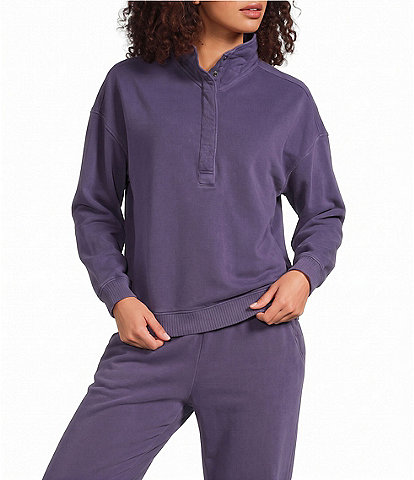 Kinesis Oversized Henley Long Sleeve Coordinating Pullover