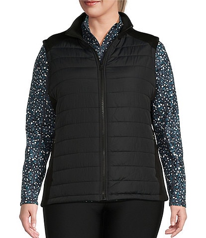 Kinesis Plus Size Quilted Zip Front Vest