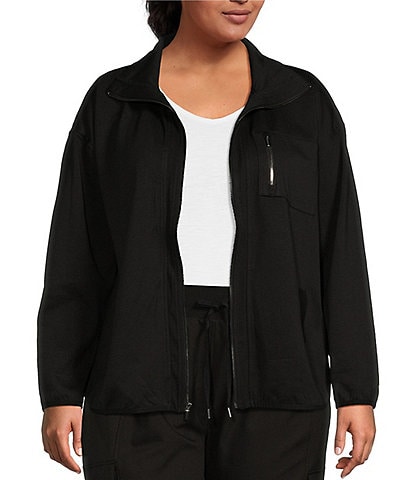 Kinesis Plus Size Rib Trim Walker Jacket