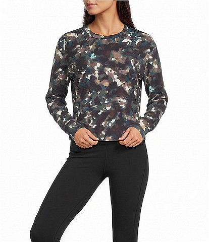 Kinesis Printed Core Crew Neck Long Sleeve Tee