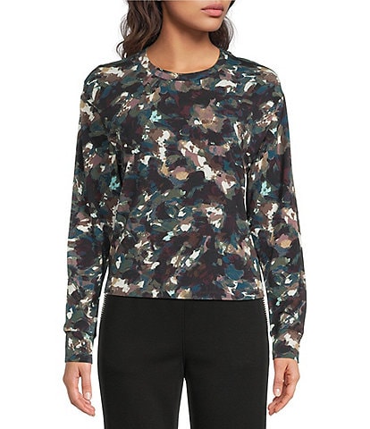 Kinesis Printed Core Crew Neck Long Sleeve Tee