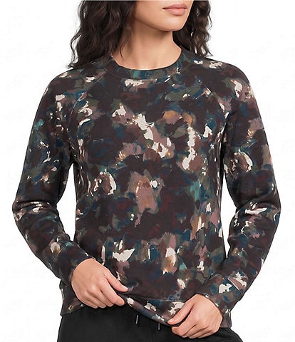 Kinesis Whimsy Printed Crew Neck Long Sleeve Raglan Sweatshirt