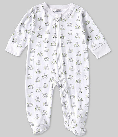 Kissy Kissy Baby Boys Newborn-9 Months Long Sleeve Gingham Jungle Footie Coveralls
