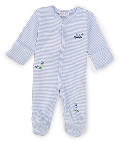 Kissy Kissy Baby Boys Newborn-9 Months Round Neck Long Sleeve Coverall Golf Footie