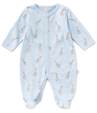 Kissy Kissy Baby Boys Preemie-9 Months Sophie La Girafe Printed Footed Coverall