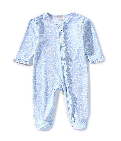 Kissy Kissy Baby Girls Long-Sleeve Fall In Bloom Footed Coverall