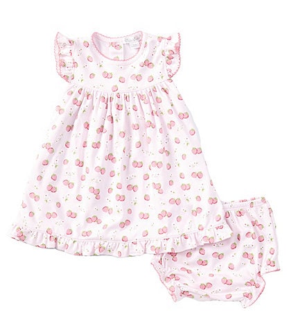 Kissy Kissy Baby Girls Newborn-24 Months Round Neck Sleeveless Strawberry Print Dress