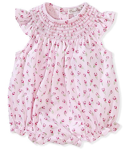 Kissy Kissy Newborn Girls Newborn-24 Months Flutter-Sleeve Tulip Blossom Romper