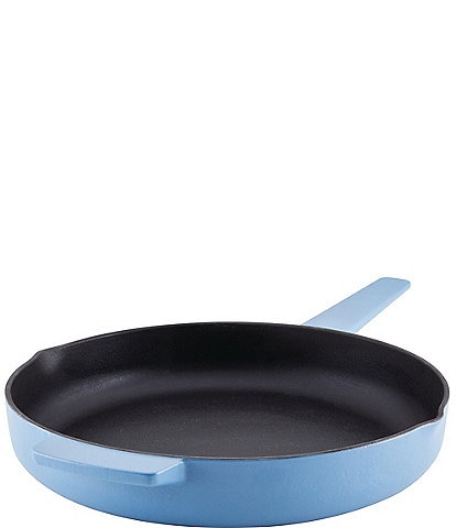 Kitchenaid Enameled Cast Iron Induction Skillet with Helper Handle and Pour Spouts, 12-Inch