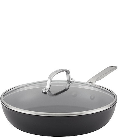 KitchenAid Hard-Anodized Induction Nonstick 12.25#double; Covered Fry Pan