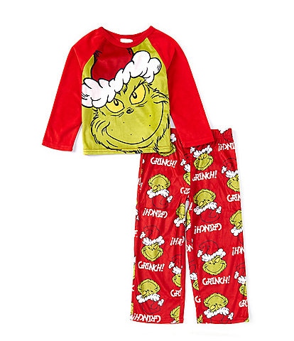 Komar Kids Little Boys 2T-4T Grinch Printed Pajama 2-Piece Set