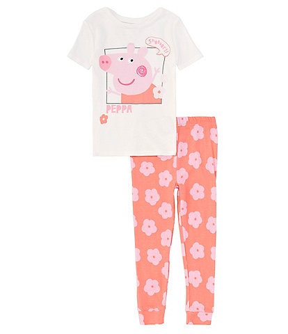 Komar Kids Little Girls 2T-4T Peppa Pig 4-Piece Pajama Set