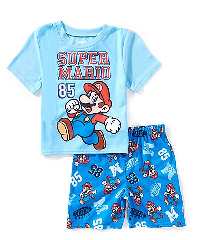 Komar Kids Little/Big Boys 4-10 Super Mario 85 Two-Piece Pajama Set