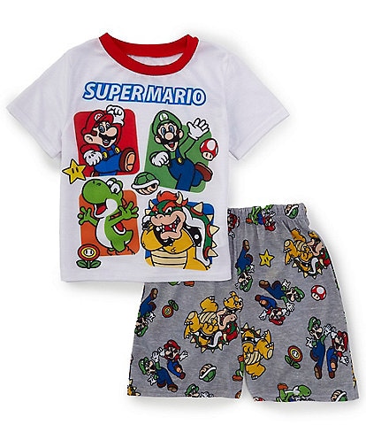 Komar Kids Little/Big Boys 4-12 Mario 2-Piece Pajama Set