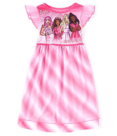 Komar Kids Little/Big Girls 4-10 Barbie Tutu Night Gown