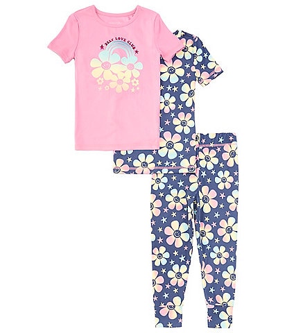 Komar Kids Little/Big Girls 4-12 3-Piece Pajama Set