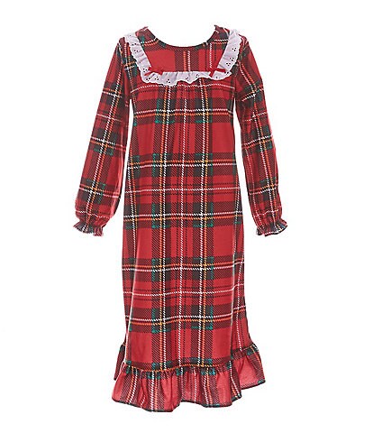 Komar Kids Saint Eve Girls 4-16 Long Sleeve Plaid Nightgown