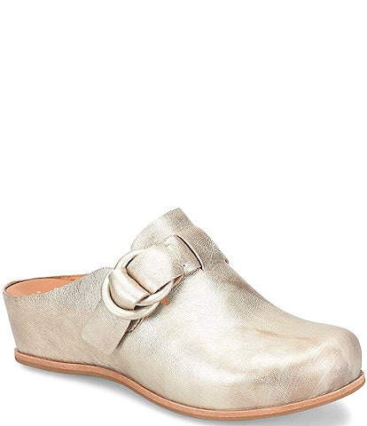 Kork-Ease Kori Leather Wedge Clogs